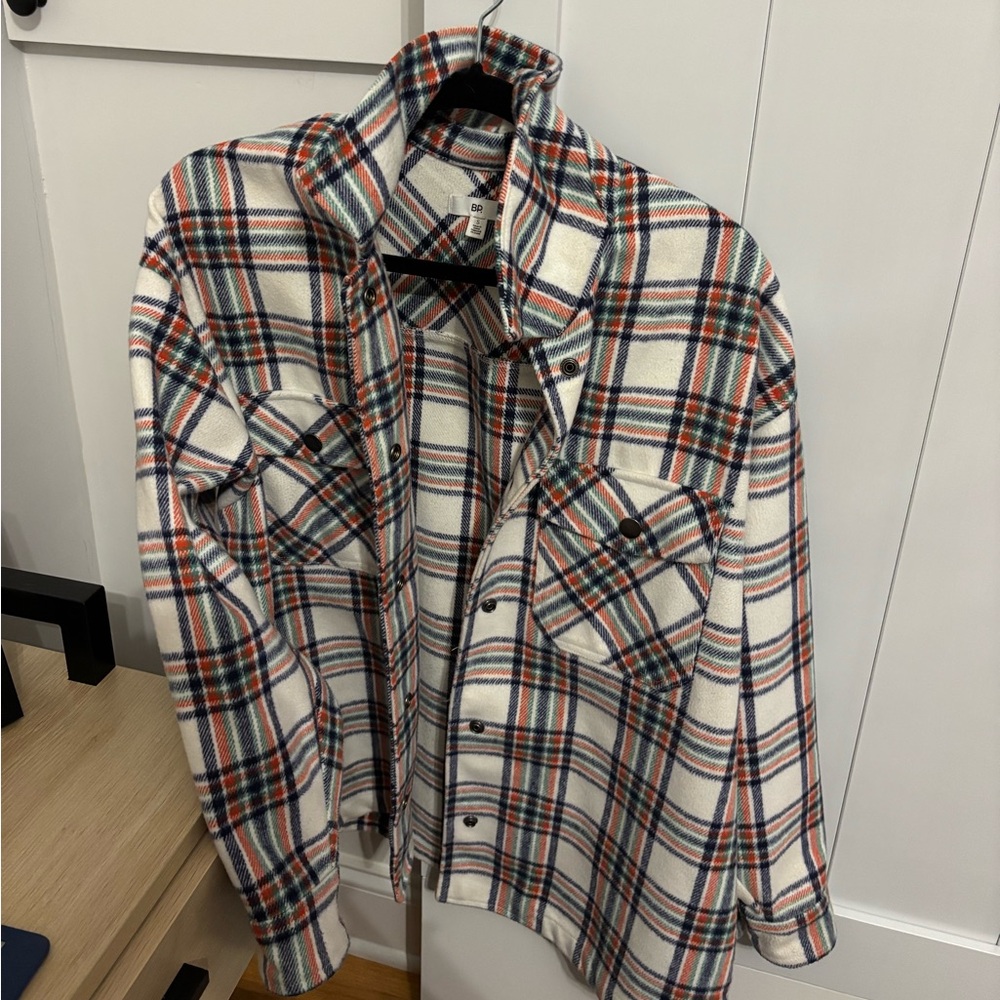 Plaid warm shacket